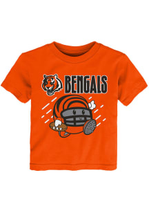 Cincinnati Bengals Toddler Orange Poki Player Short Sleeve T-Shirt