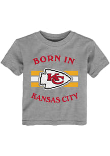 Kansas City Chiefs Toddler Grey My Home Town Short Sleeve T-Shirt