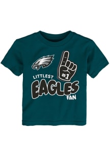 Philadelphia Eagles Toddler Midnight Green Littlest Fan Short Sleeve T-Shirt