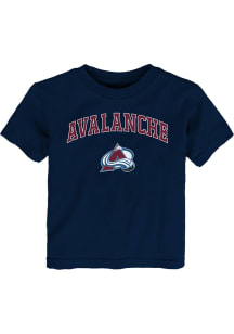 Colorado Avalanche Infant Arched Logo Short Sleeve T-Shirt Navy Blue