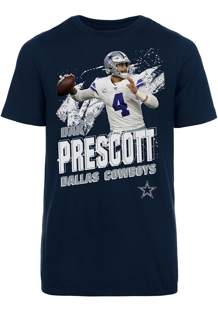 Dak Prescott Dallas Cowboys Navy Blue Hayden Short Sleeve Player T