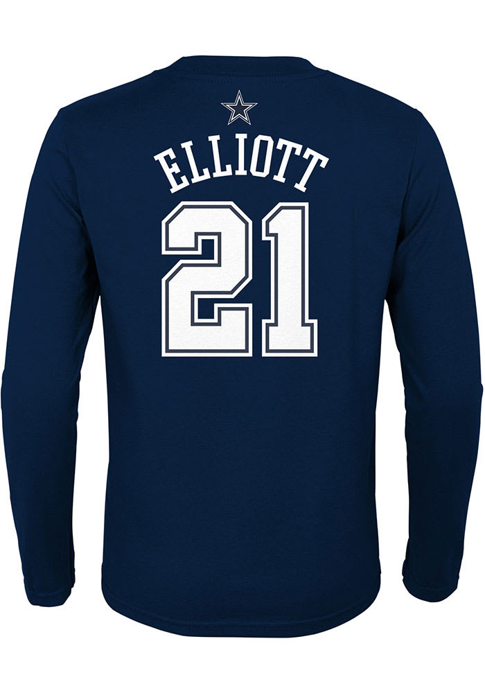 Ezekiel Elliott Dallas Cowboys Youth Navy Blue NN Player Tee