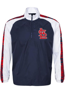 St Louis Cardinals Youth Navy Blue Elevation Long Sleeve Quarter Zip Shirt