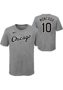 Yoan Moncada Chicago White Sox Youth Grey City Name and Number Player Tee