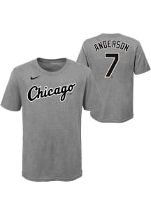 Tim Anderson Chicago White Sox Youth Grey City Name and Number Player Tee