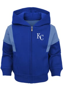 Kansas City Royals Toddler All That Long Sleeve Full Zip Sweatshirt - Blue
