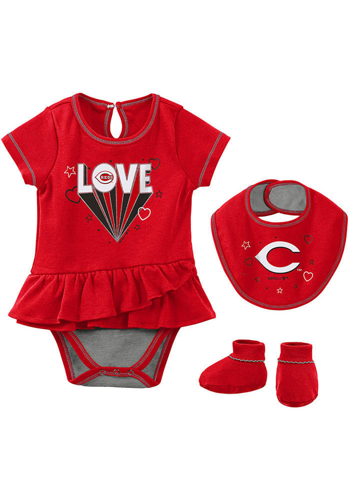 Cincinnati Reds Baby Red Play Your Best Set One Piece