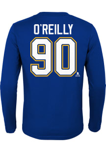 Ryan O'Reilly St Louis Blues Youth Blue Flat Name and Number Player Tee