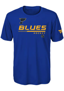 St Louis Blues Youth Navy Blue Apro Prime Short Sleeve T-Shirt