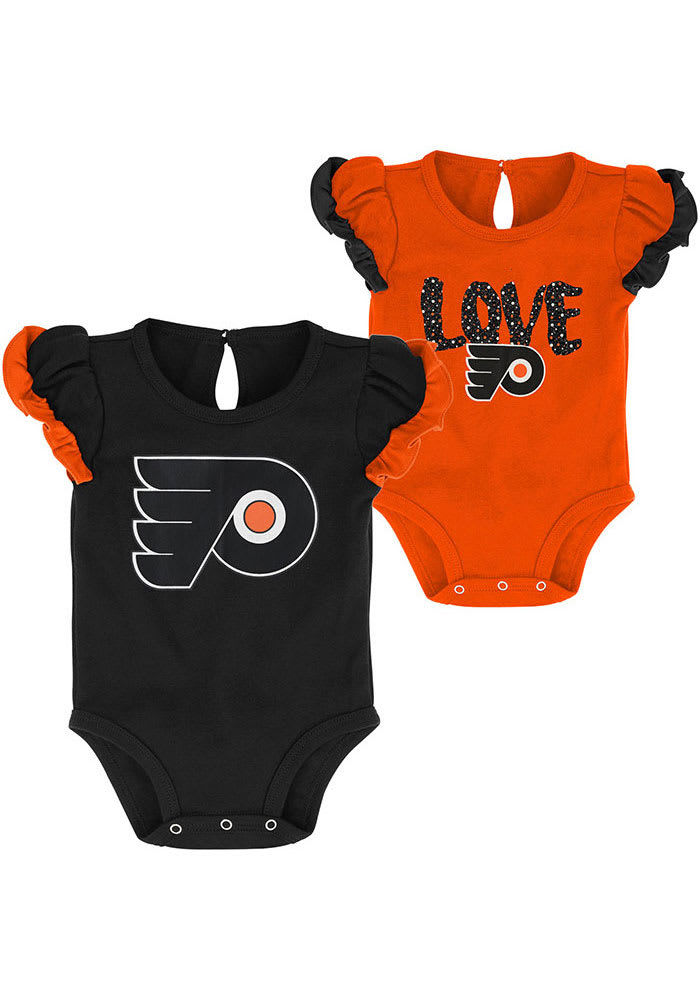 Philadelphia Flyers Baby Orange Hockey Star Set One Piece