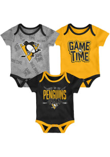 Pittsburgh Penguins Baby Black Game Time One Piece