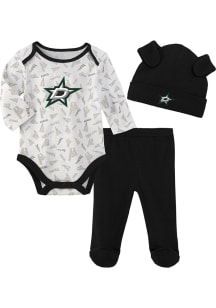 Dallas Stars Infant Grey Greatest Lil Player Set Top and Bottom