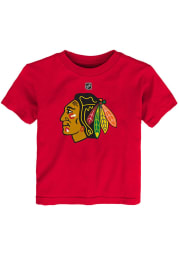 Chicago Blackhawks Toddler Red Primary Logo Short Sleeve T-Shirt