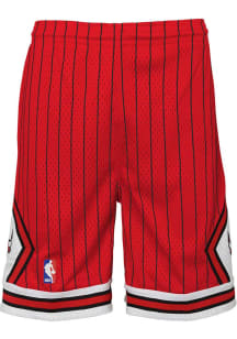 Mitchell and Ness Chicago Bulls Youth Red Swingman Reload Shorts