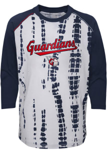 Cleveland Guardians Youth Navy Blue Luv The Game Long Sleeve Fashion T-Shirt