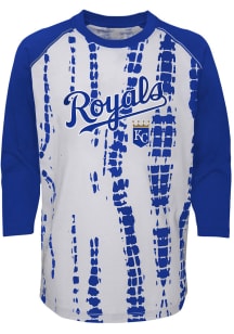Kansas City Royals Youth Blue Luv The Game Long Sleeve Fashion T-Shirt