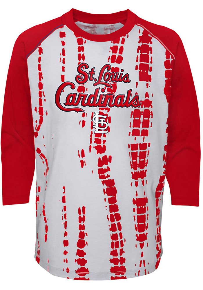 St Louis Cardinals Youth Red Luv The Game Long Sleeve Fashion T-Shirt