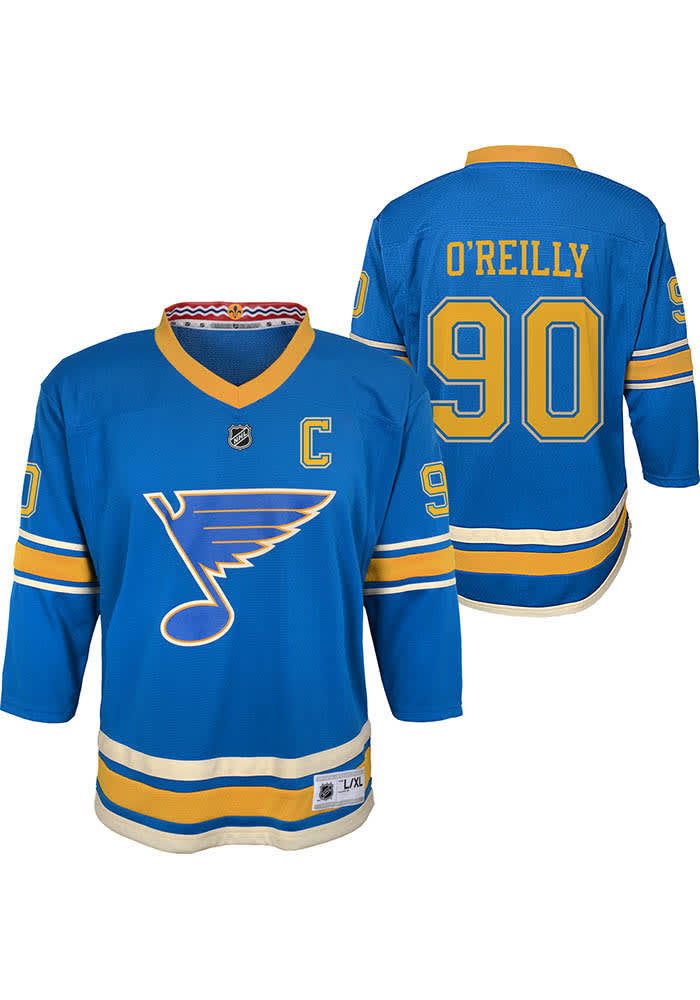 90s Starter St. Louis Blues NHL Hoodie Blue Yellow XL 