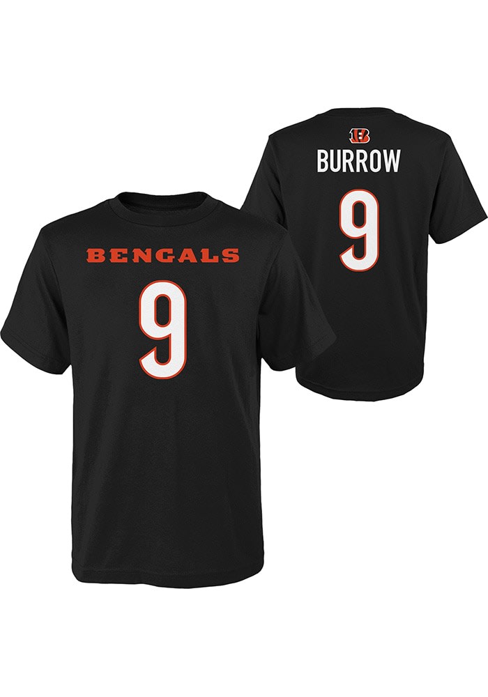 Joe Burrow Cincinnati Bengals Youth Mainliner Player Name & Number Long  Sleeve T-Shirt - Black