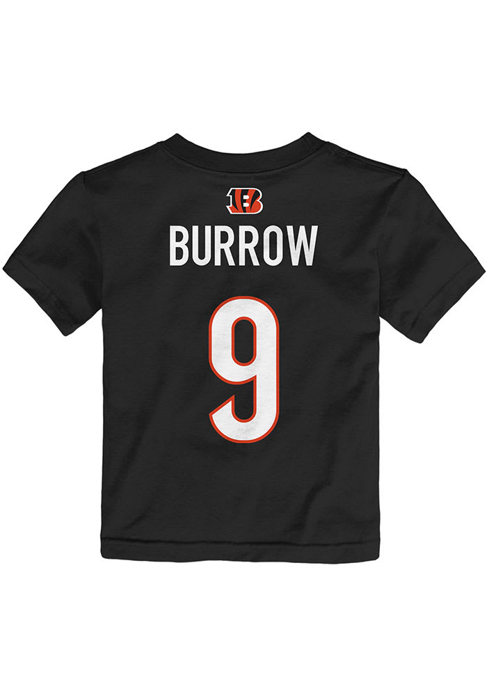 Joe Burrow Cincinnati Bengals Nike Name & Number T-Shirt - Black