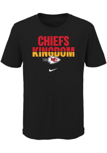 Nike Kansas City Chiefs Youth Black Local Split Short Sleeve T-Shirt