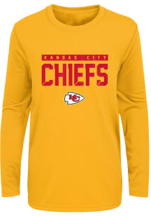 Kansas City Chiefs Youth Gold Training Camp Long Sleeve T-Shirt