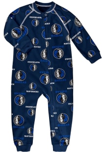 Dallas Mavericks Kids Blue Raglan Zip Loungewear PJ Set