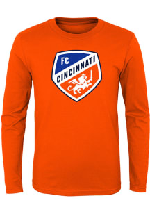 FC Cincinnati Toddler Orange Primary Logo Long Sleeve T-Shirt