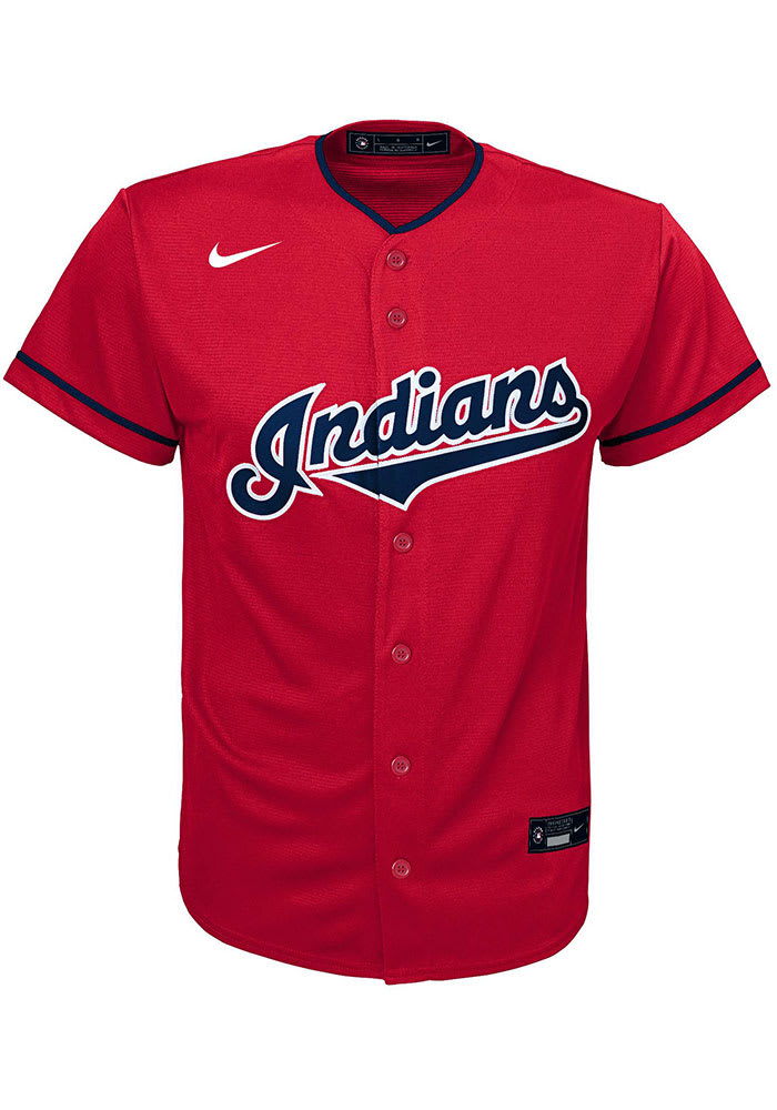 Nike Cleveland Indians Boys Red Alternate Replica Baseball Jersey