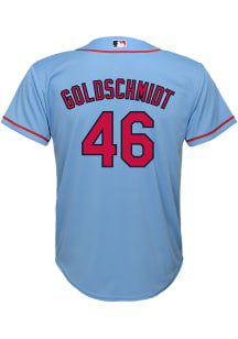 Paul Goldschmidt  St Louis Cardinals Boys Light Blue Alternate 3 Baseball Jersey