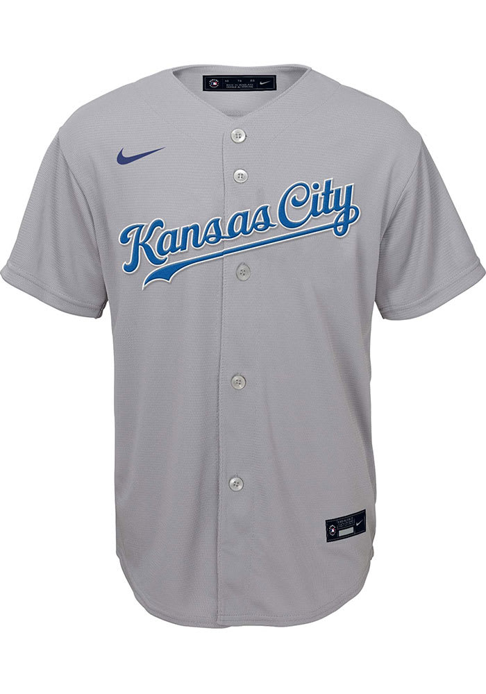Kansas City Royals Youth Grey Road Replica Baseball Jersey