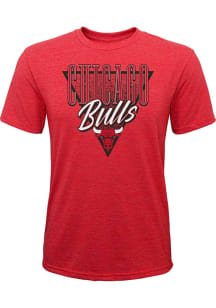 Chicago Bulls Youth Red Victory Short Sleeve Fashion T-Shirt