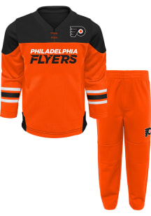 Philadelphia Flyers Boys Orange Playmaker Long Sleeve Crew Sweatshirt