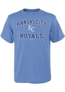 Kansas City Royals Youth Light Blue Heart and Soul Short Sleeve T-Shirt