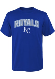 Kansas City Royals Youth Blue Faux Stitch Short Sleeve T-Shirt