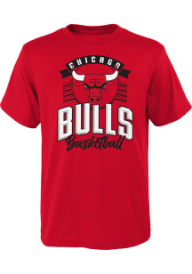 Chicago Bulls Youth Red Tip Off Short Sleeve T-Shirt