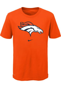 Nike Denver Broncos Youth Orange Primary Logo Short Sleeve T-Shirt