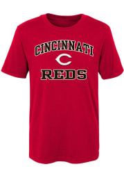 Cincinnati Reds Boys Red Heart and Soul Short Sleeve T-Shirt