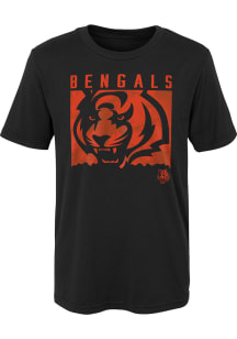Cincinnati Bengals Boys Black Liquid Camo Short Sleeve T-Shirt
