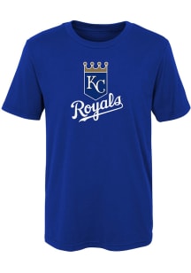 Kansas City Royals Boys Blue Primary Logo Short Sleeve T-Shirt