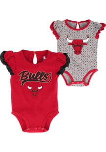 Chicago Bulls Baby Red Scream and Shout 2PK Set One Piece