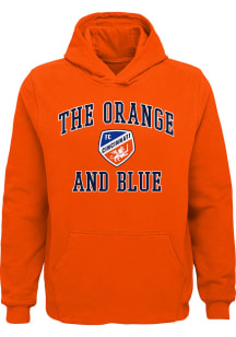 FC Cincinnati Youth Orange #1 Design Long Sleeve Hoodie