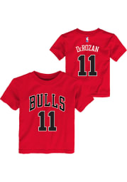 Demar DeRozan Chicago Bulls Toddler Red Flat Replica NN Short Sleeve Player T Shirt