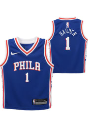 James Harden Nike Philadelphia 76ers Boys Blue Replica Icon Basketball Jersey