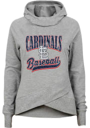 St Louis Cardinals Girls Grey Americas Team Long Sleeve Hooded Sweatshirt