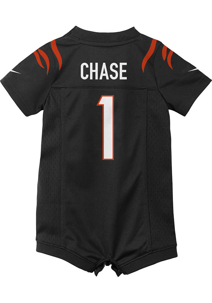 Cincinnati Bengals Joe Burrow Baby Game Romper Black Nike Football Jersey