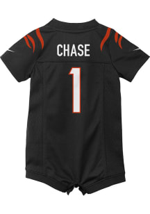 Ja'Marr Chase Cincinnati Bengals Baby Black Nike Romper Football Jersey