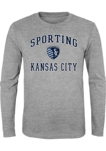 Sporting Kansas City Boys Grey #1 Design Long Sleeve T-Shirt