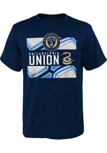 Philadelphia Union Boys Navy Blue Supremo Short Sleeve T-Shirt