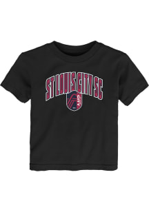 St Louis City SC Toddler Black Arched Strike Short Sleeve T-Shirt